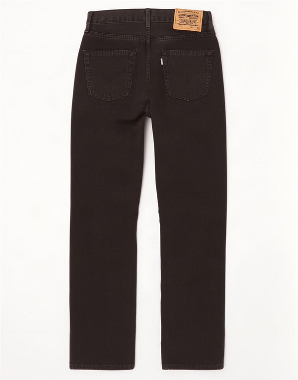 Levi's Mens 551 Straight Jeans W29 L32 Black Cotton