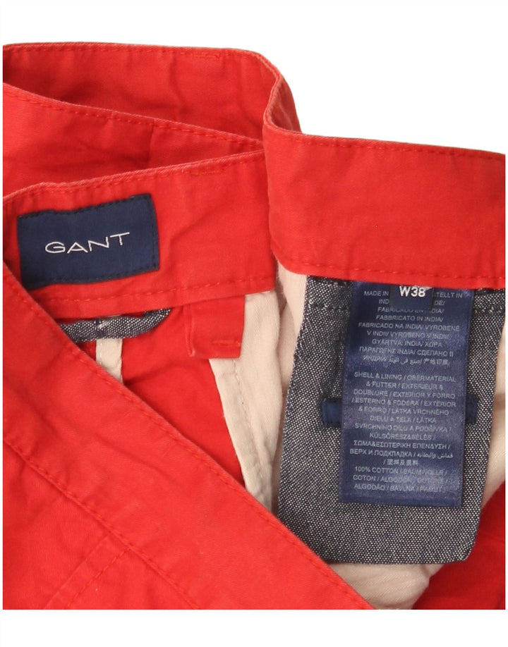 Gant Herre Chino Shorts W38 XL Rød Bomuld