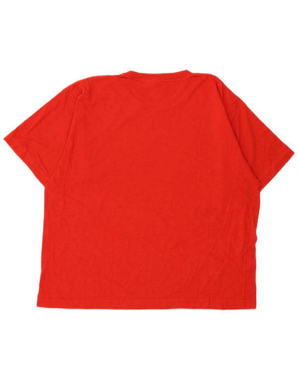 Nike Herre T-Shirt Top UK 45/47 XL Rød