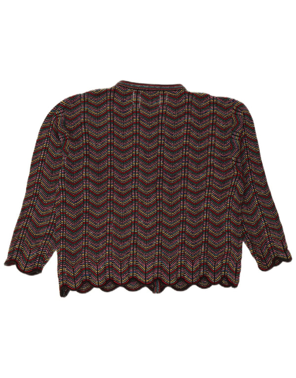 College By Marcazzani Womens Cardigan Sweater UK 14 Medium Multicolored