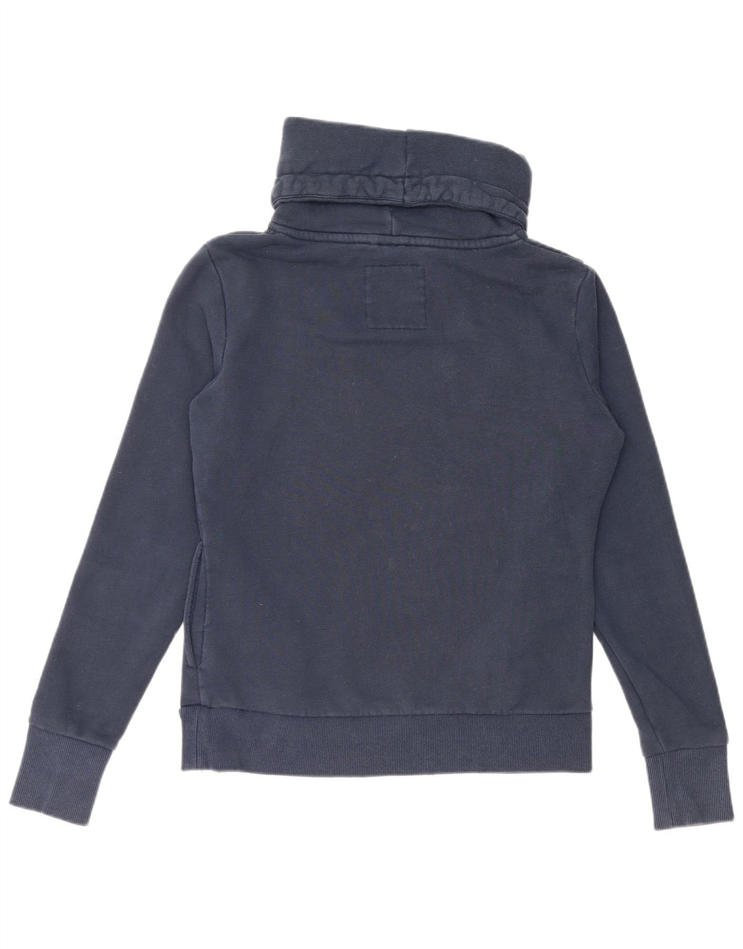 SUPERDRY Dame Oversized grafisk sweatshirt Jumper UK 10 Small Navy Blue