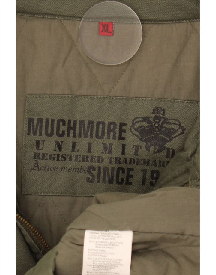 Muchmore Herre Military Jacket UK 42 XL Khaki Bomuld