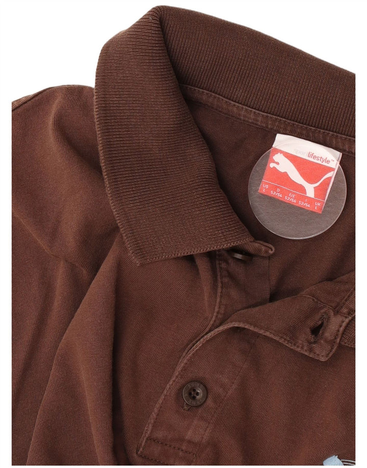 Puma Herre Polo Shirt Stor Brun