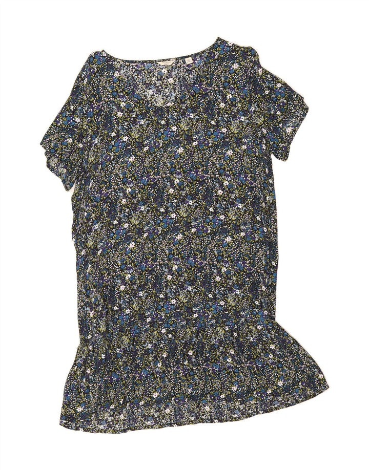 JACK WILLS Womens Sheath Dress UK 12 Medium  Multicoloured Floral Viscose Vintage Jack Wills and Second-Hand Jack Wills from Messina Hembry 