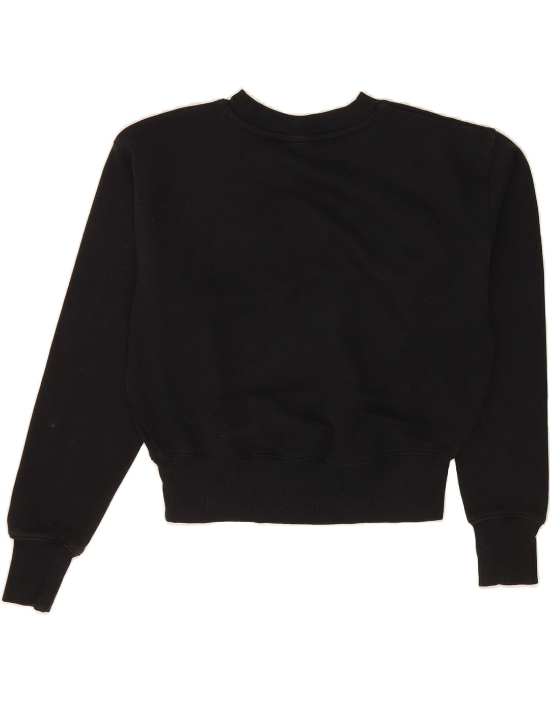CHAMPION Womens Oversized Graphic Sweatshirt Jumper UK 10 Small Black Vintage Champion and Second-Hand Champion from Messina Hembry 