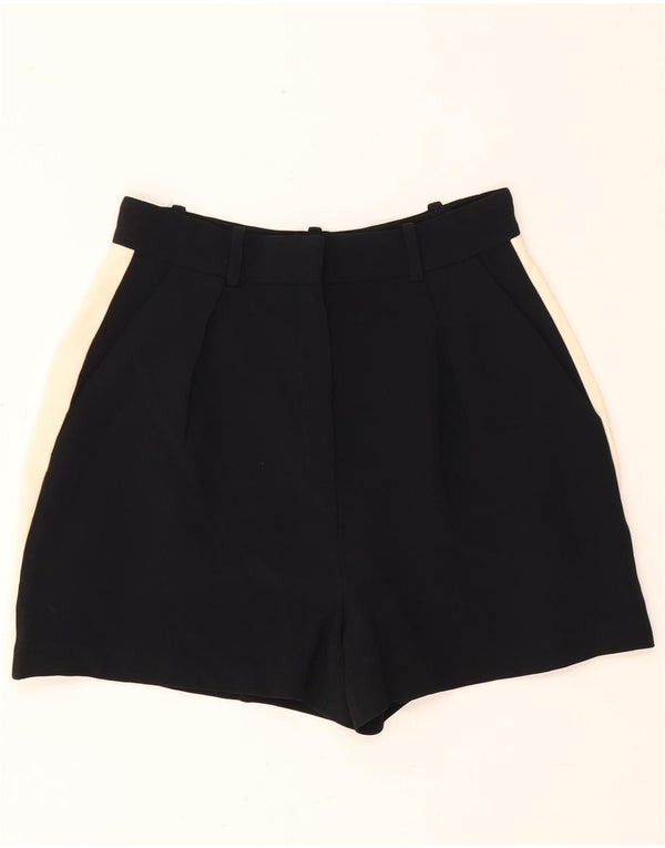 Elisabetta Franchi Dame Chino Shorts med høj talje IT 44 Medium W26 Navy Blu
