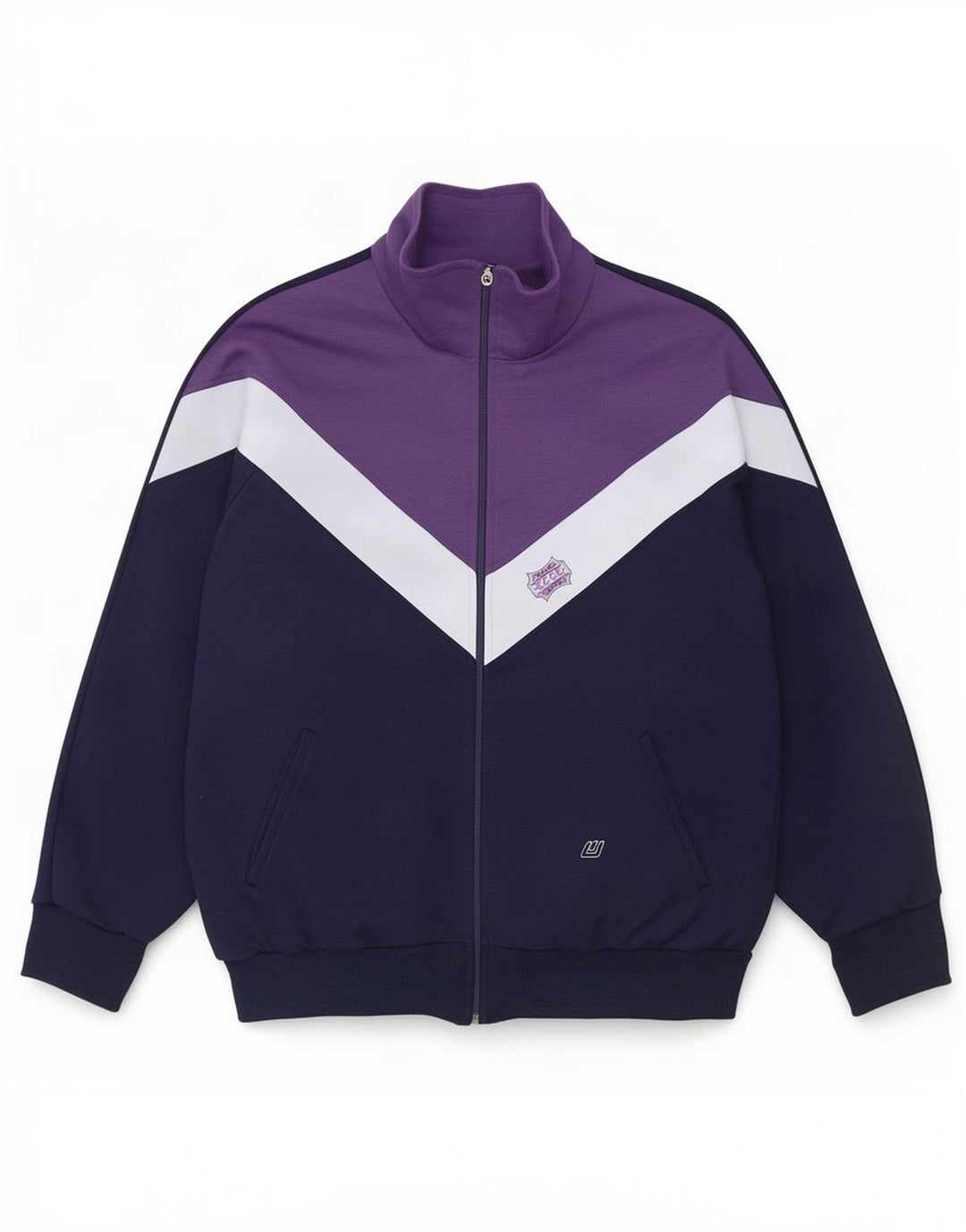 Wagner Moden Herre træningsdragt Top jakke Large Navy Blue Colourblock