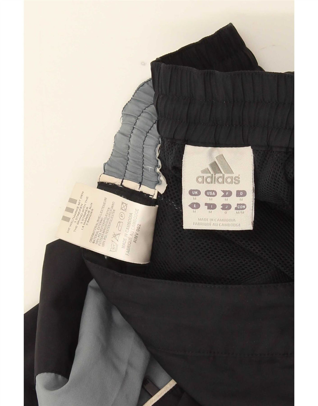 Adidas Herre Graphic Regular Sports Shorts Medium Sort Colourblock Polyester