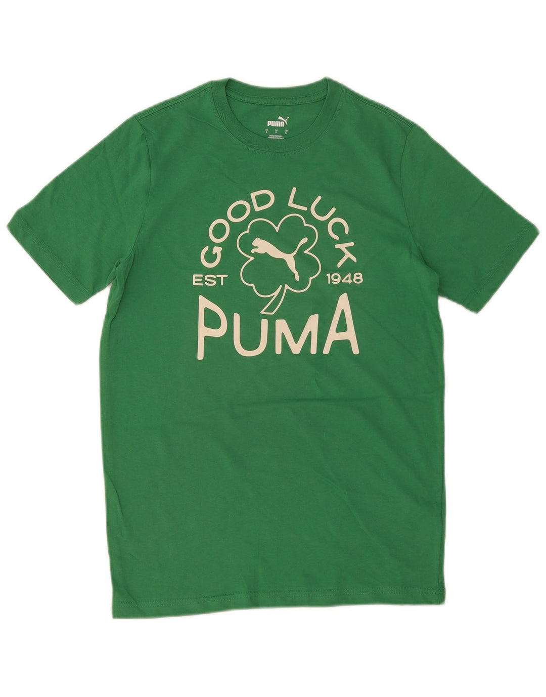 Puma Herre grafisk T-shirt top lille grøn bomuld