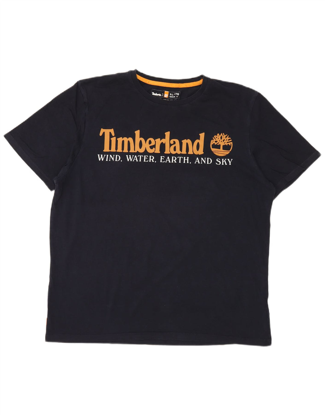 TIMBERLAND Herre Regular Fit grafisk T-shirt top XL marineblå