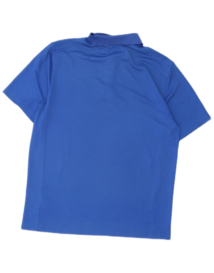 Nike herre Dri Fit poloskjorte stor blå polyester