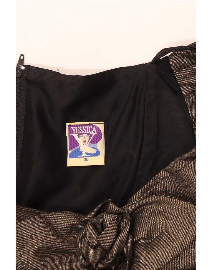 Yessica Womens Off Shoulder Kjole EU 36 Small Black Colourblock Polyester