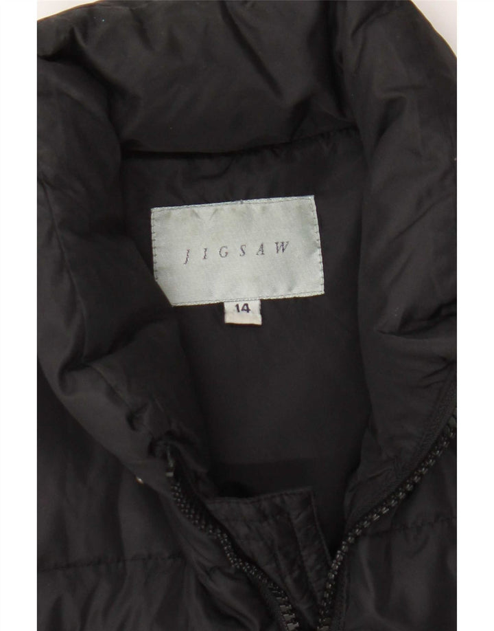 Jigsaw Womens Polstret Gilet UK 14 Large Black