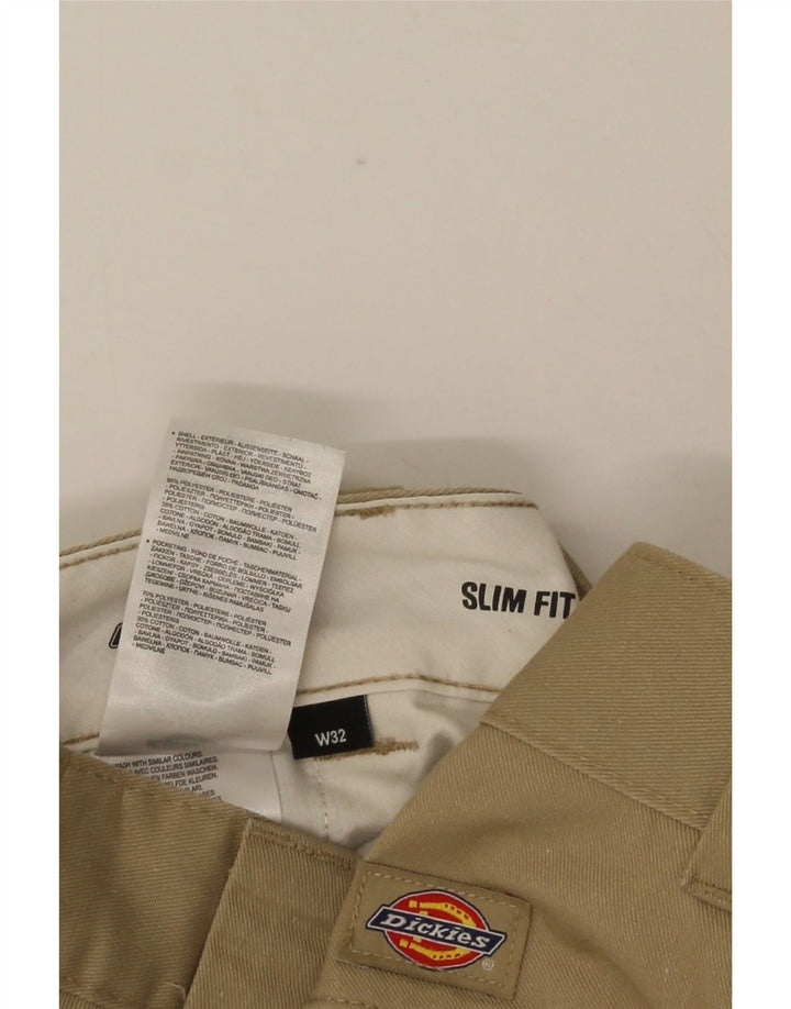 DICKIES Herre Slim Fit Chino Shorts W32 Medium Beige Polyester