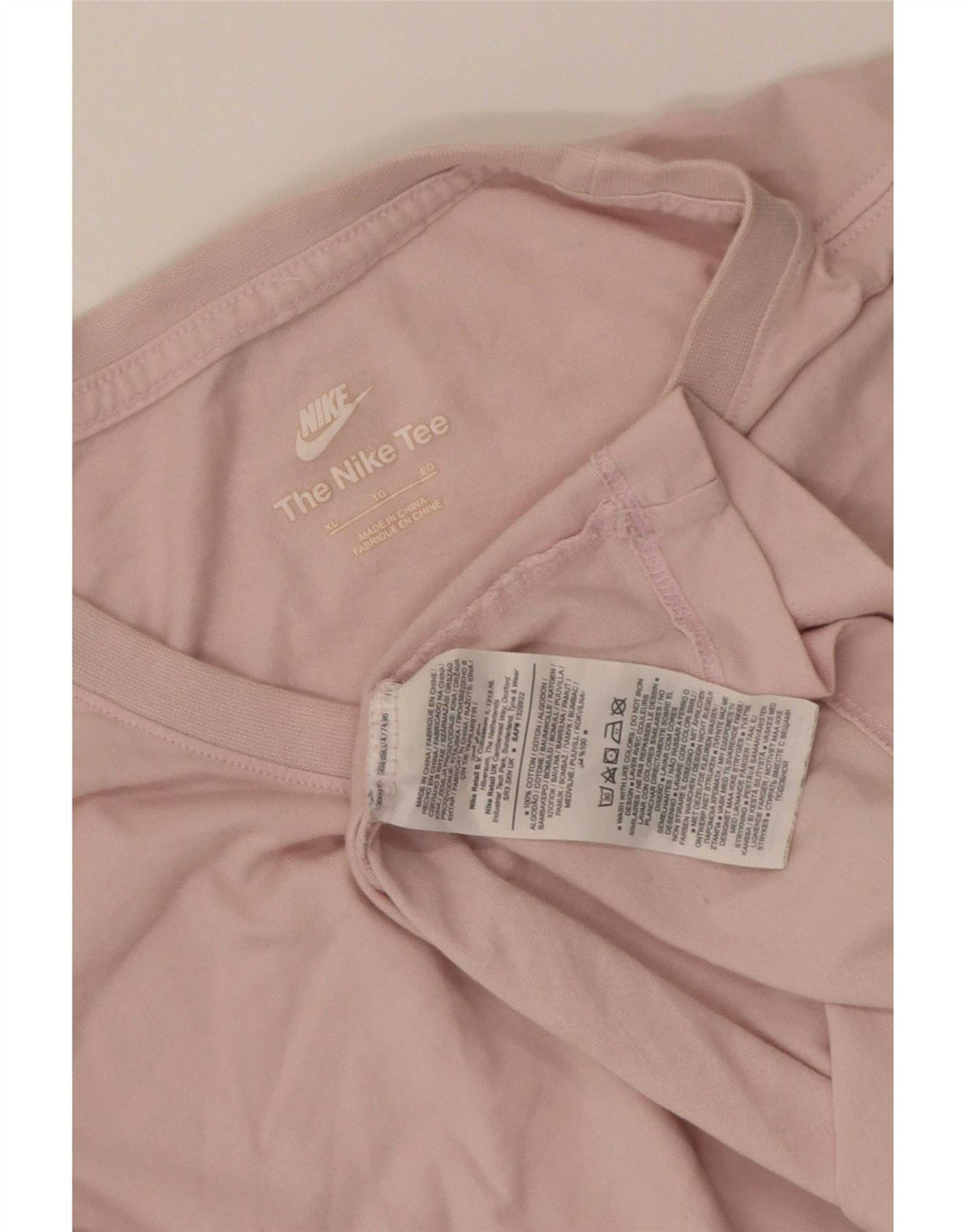 Nike T-shirt top til mænd XL Pink bomuld