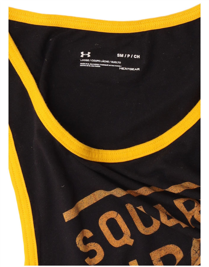 Under Armour Herre Heat Gear Grafisk Vest Top Lille Sort
