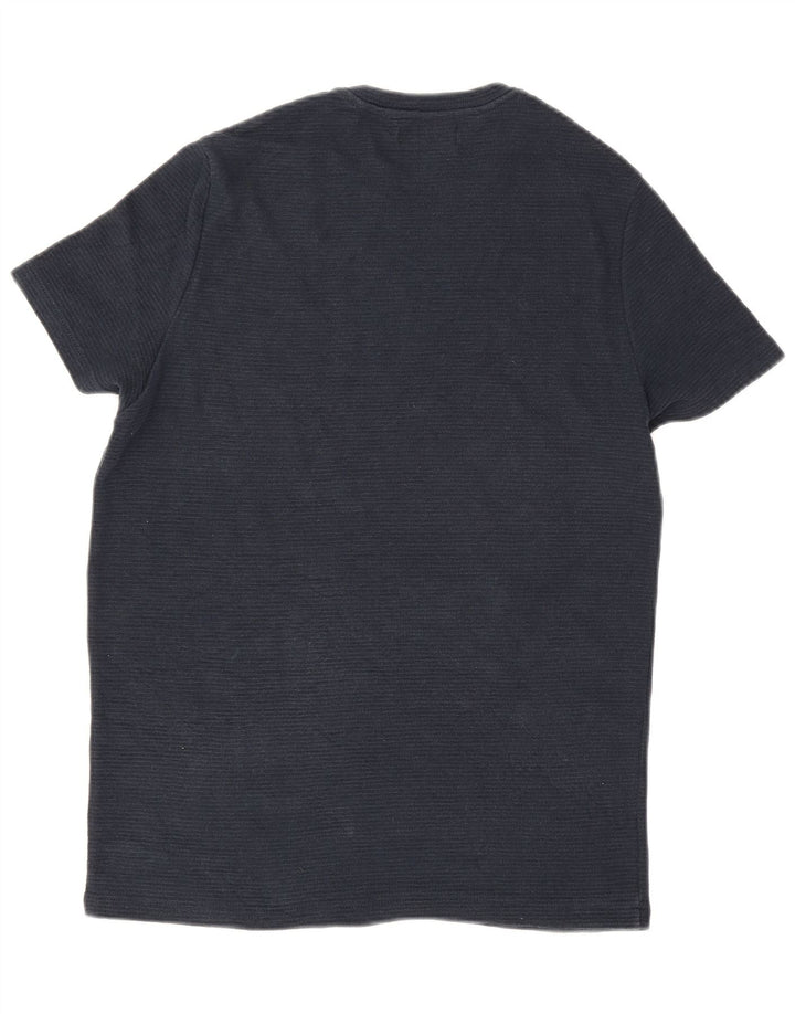 Zara Herre T-Shirt Top Lille Marineblå