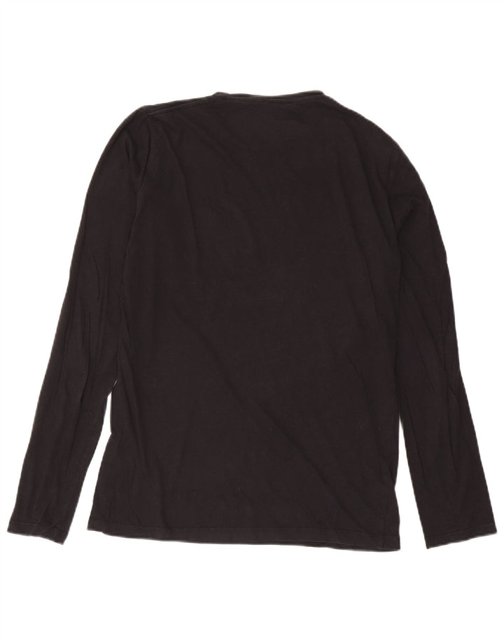 Trussardi Jeans Herre Grafisk Top Langærmet Medium Sort Bomuld