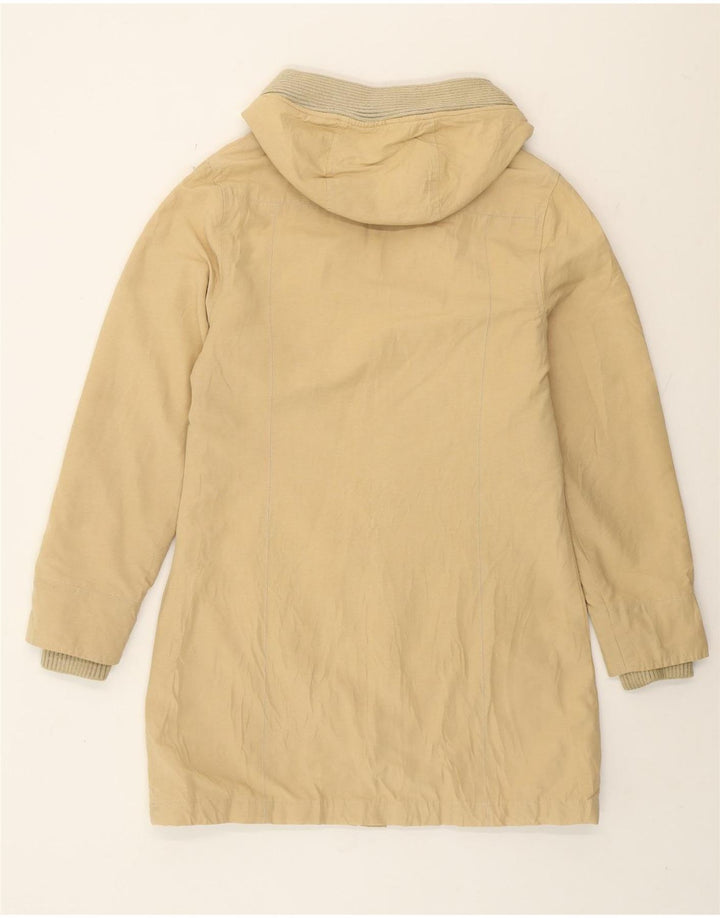 Rifle Dame Hooded Parka Jacket UK 14 Medium Beige Polyester