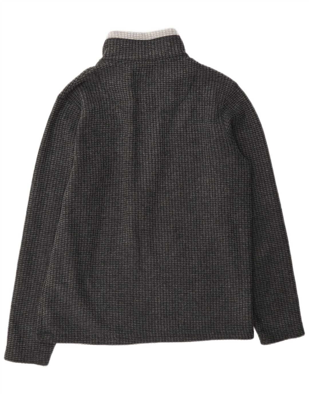 Weird Fish Herre lynlås hals Fleece Jumper Medium Grå Colourblock Polyester