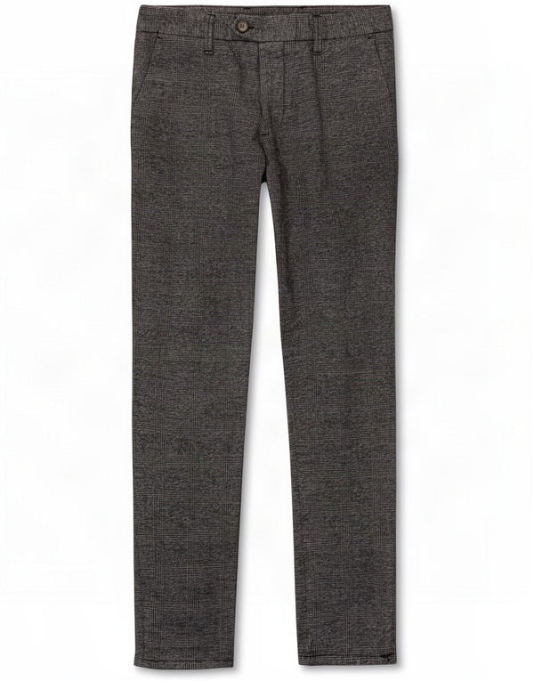Sseinse Mens Slim Suit Trousers IT 48 Medium W32 L30 Grey Check Cotton