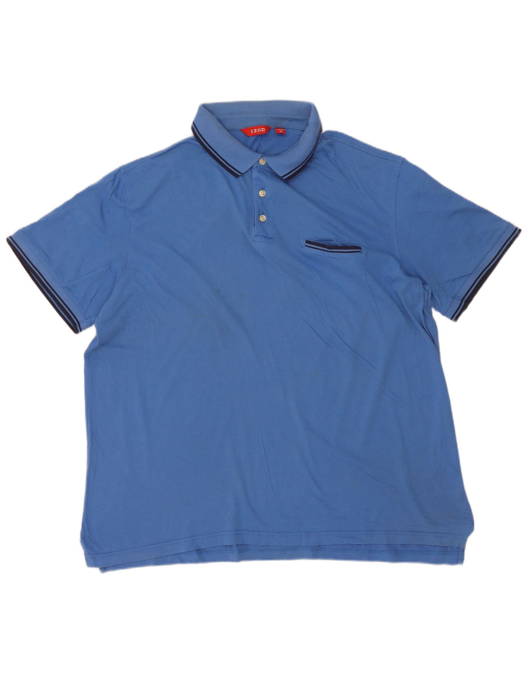 Izod Polo Shirt til mænd XL Blå Bomuld