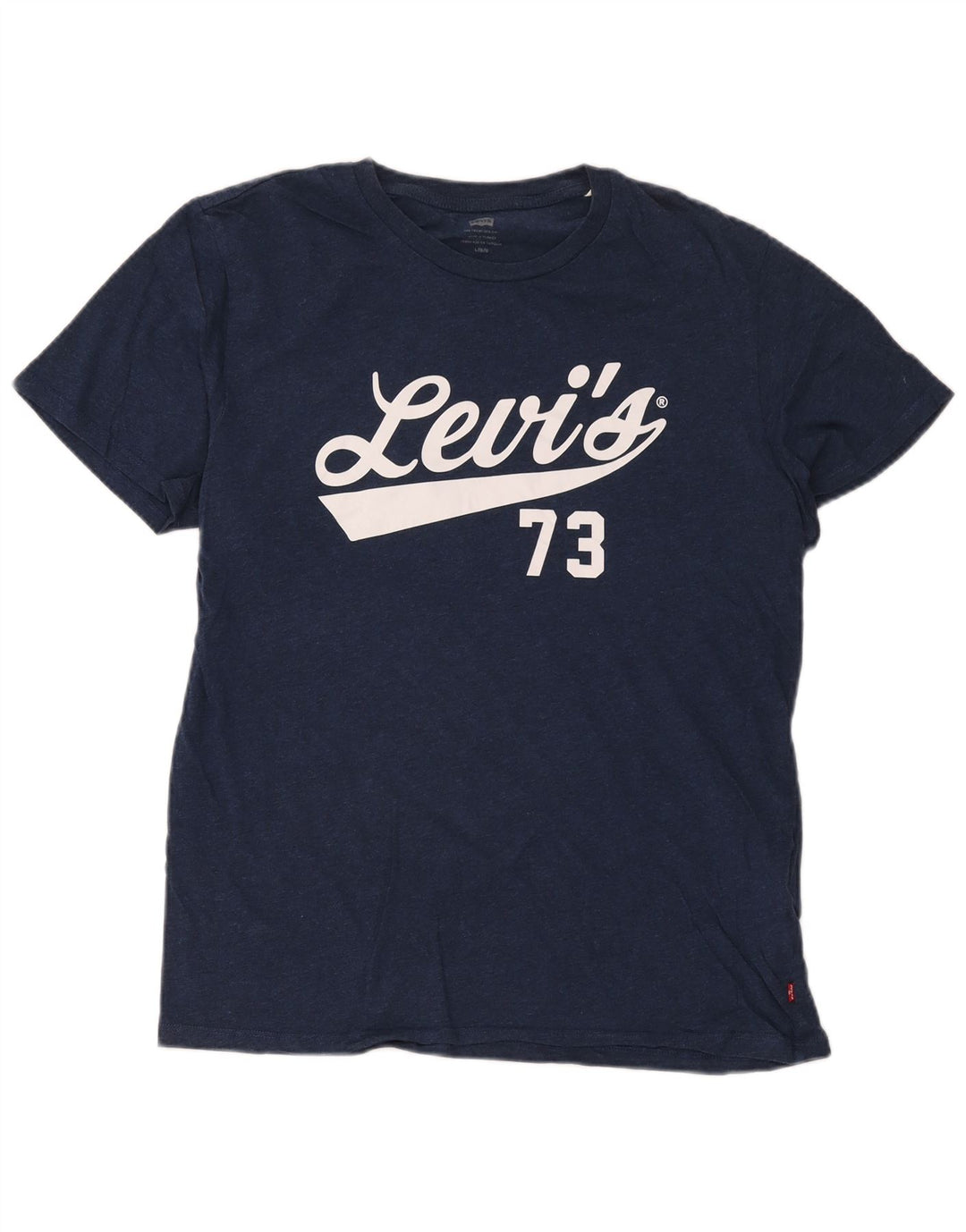Levi's Herre grafisk T-shirt Top Stor marineblå bomuld