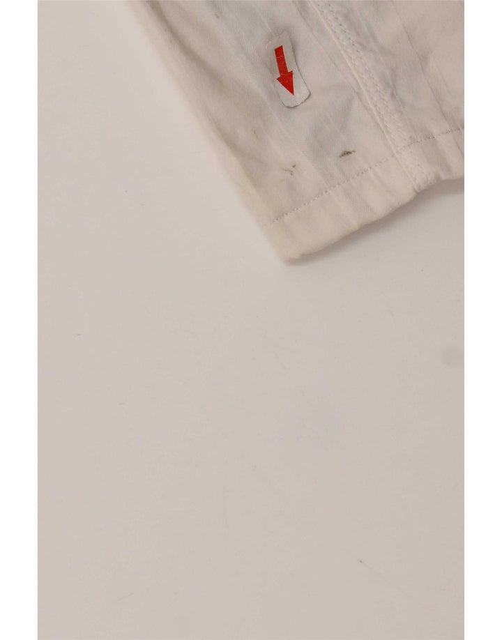 SIVIGLIA Casual Shorts til mænd W33 Medium hvid stribet bomuld