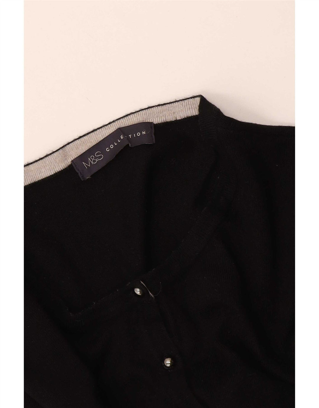 Marks & Spencer Dame Cardigan Sweater UK 10 Small Black