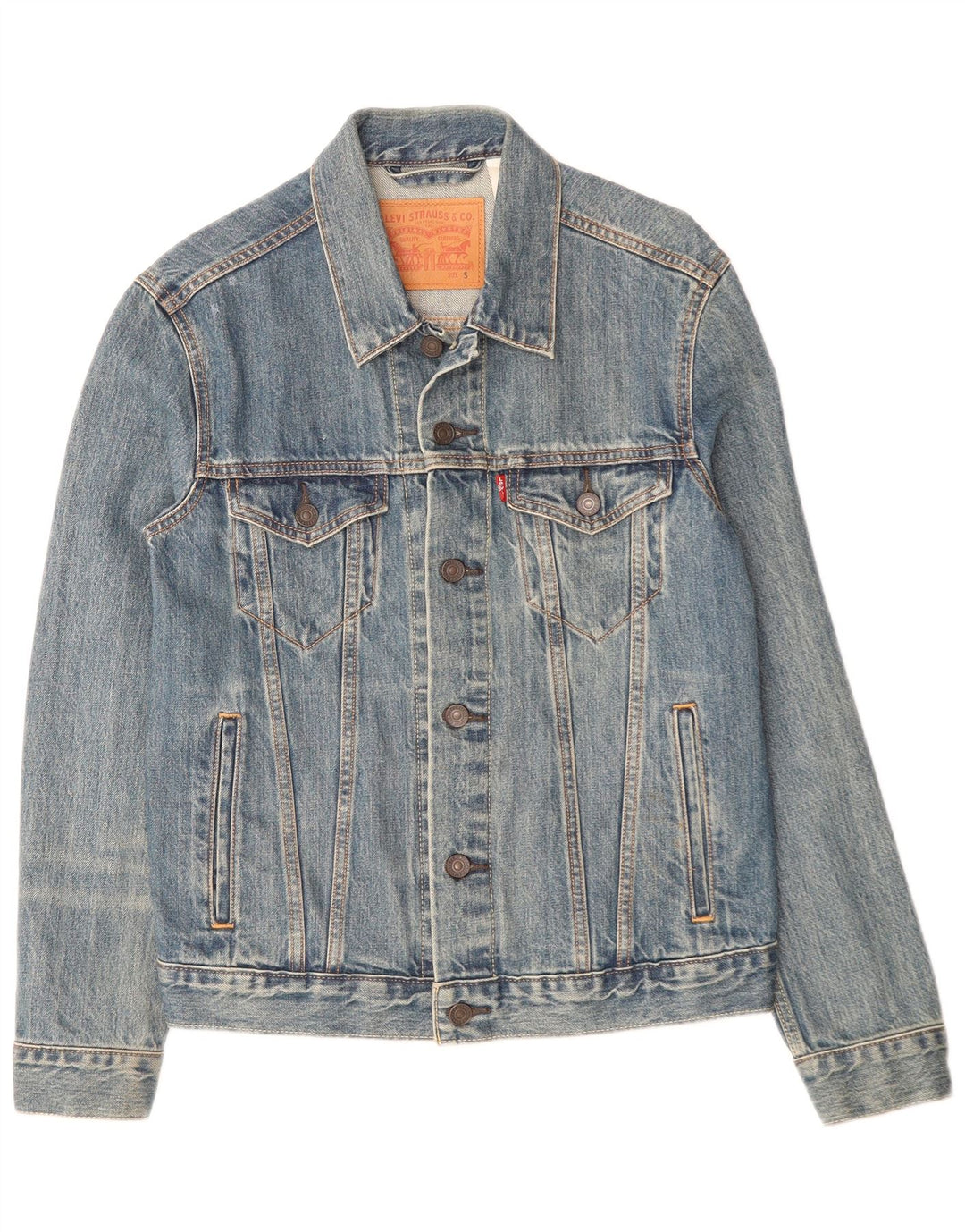 Levi's Herre denimjakke UK 36 Lille blå bomuld