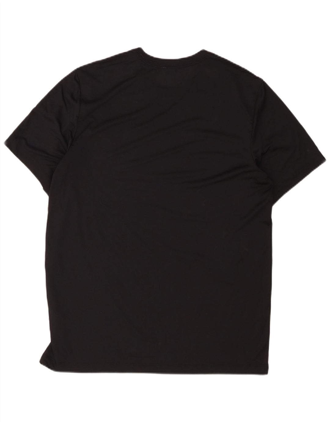NIKE Mens Dri Fit T-Shirt Top Large Black Polyester