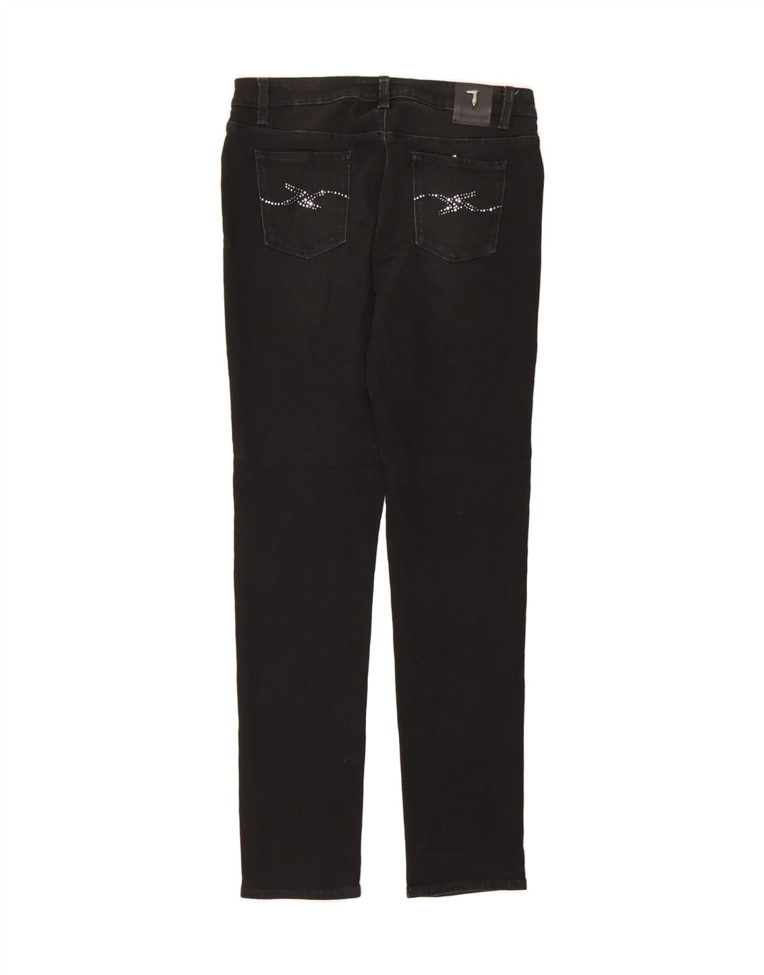 TRUSSARDI Womens Slim Jeans W31 L31 Black Cotton Vintage Trussardi and Second-Hand Trussardi from Messina Hembry 