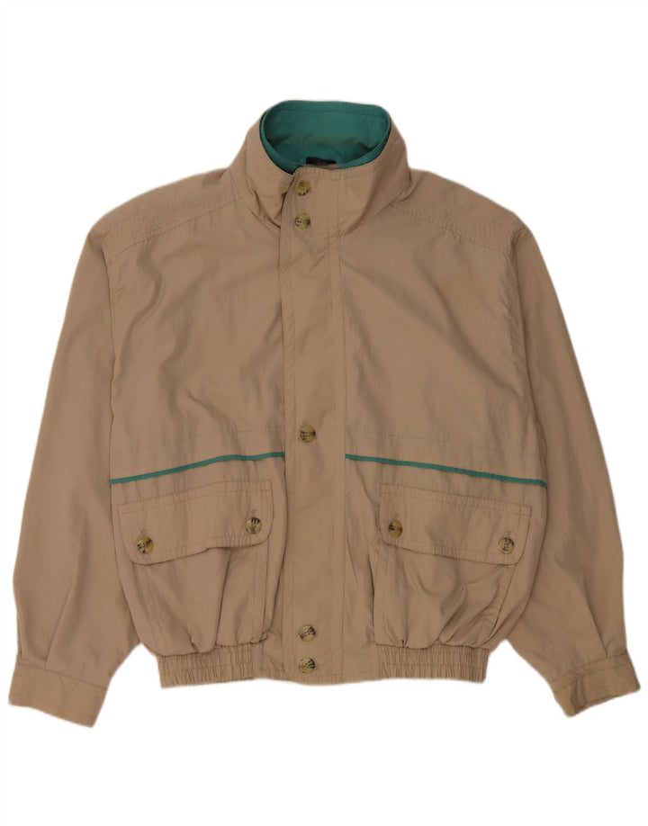 Vintage bomberjakke til mænd IT 52 XL Beige Polyester