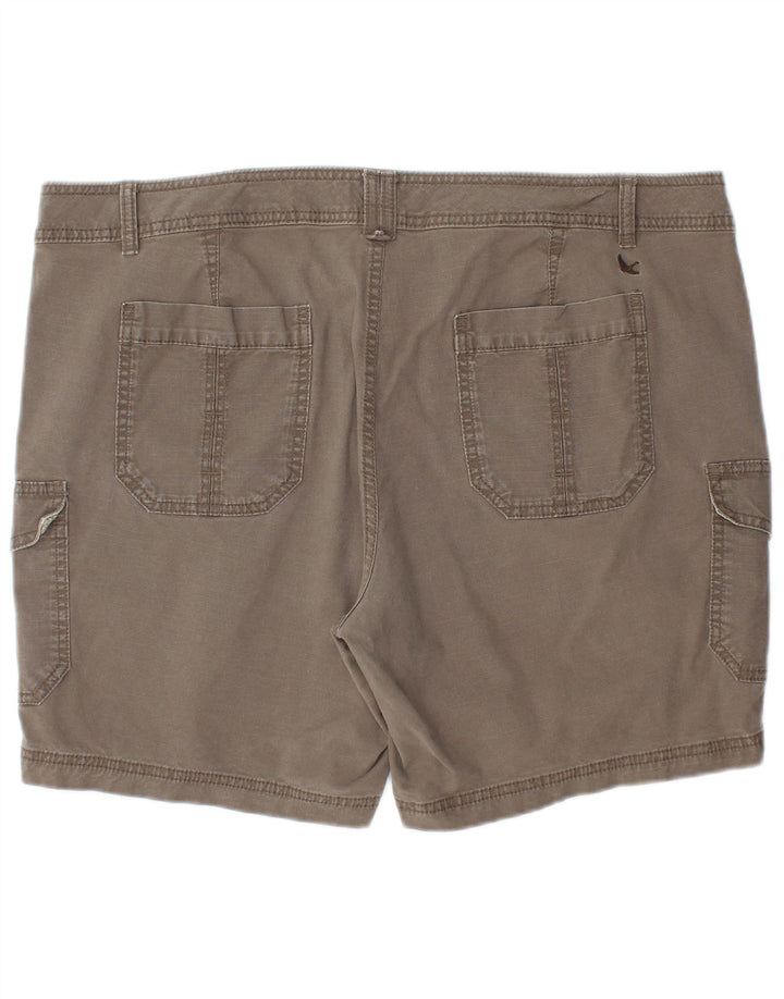 Eddie Bauer Dame Cargo Shorts US 18 2XL W40 Grå Bomuld