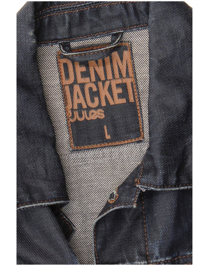Jules Herre Denim Jacket UK 40 Large Navy Blue