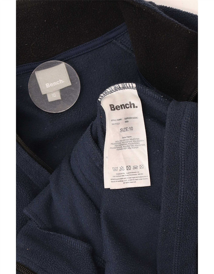Bænk dame fleecejakke UK 10 Lille marineblå polyester