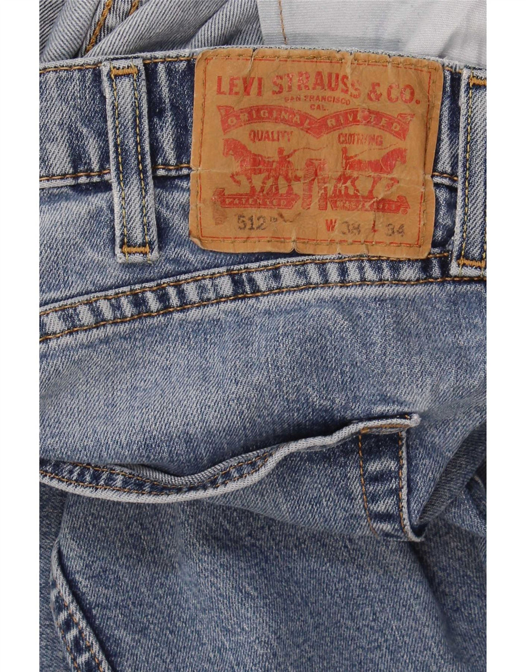 Levi's Herre 512 Slim Tapered Jeans W38 L34 Blå
