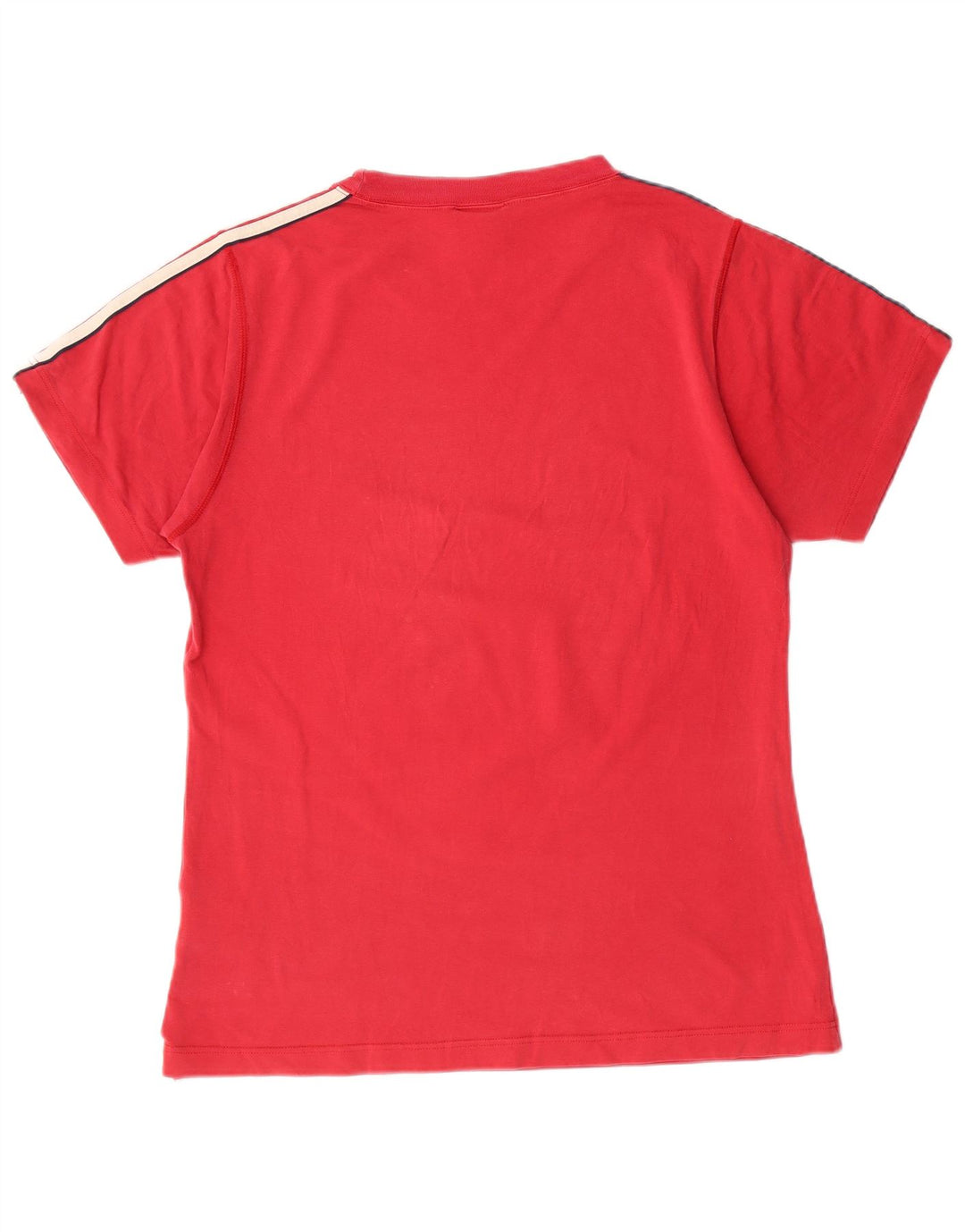 ADIDAS Mens T-Shirt Top UK 38/40 Medium Red Cotton
