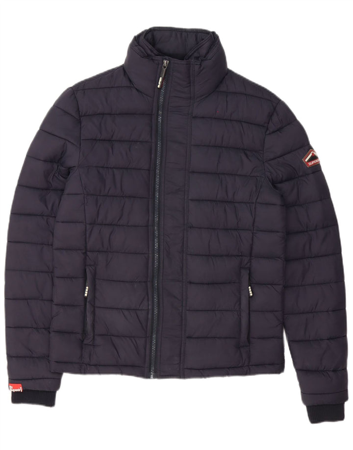 Superdry Polstret jakke til mænd UK 36 Lille marineblå polyester