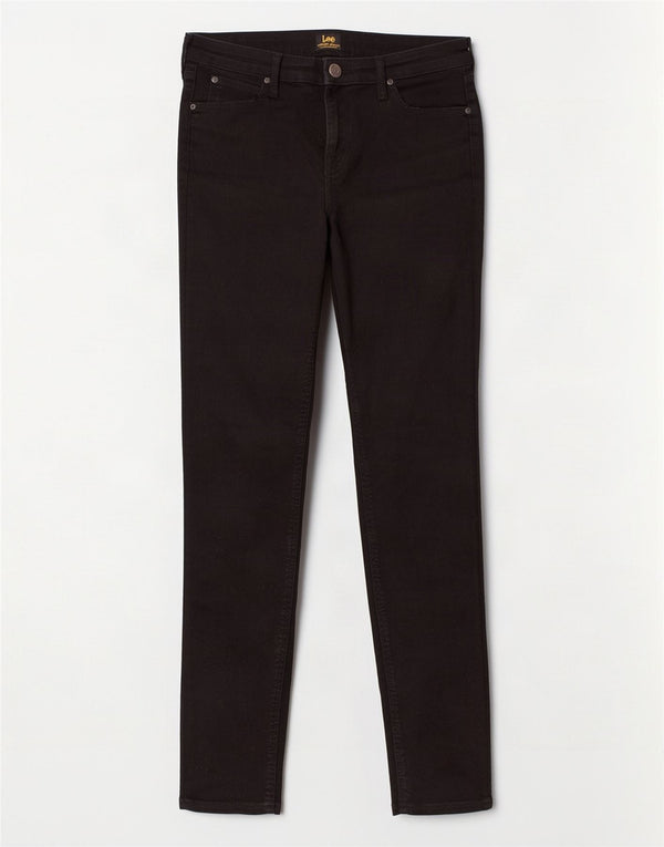 Lee Womens Scarlett Skinny Jeans W30 L33 Black Cotton