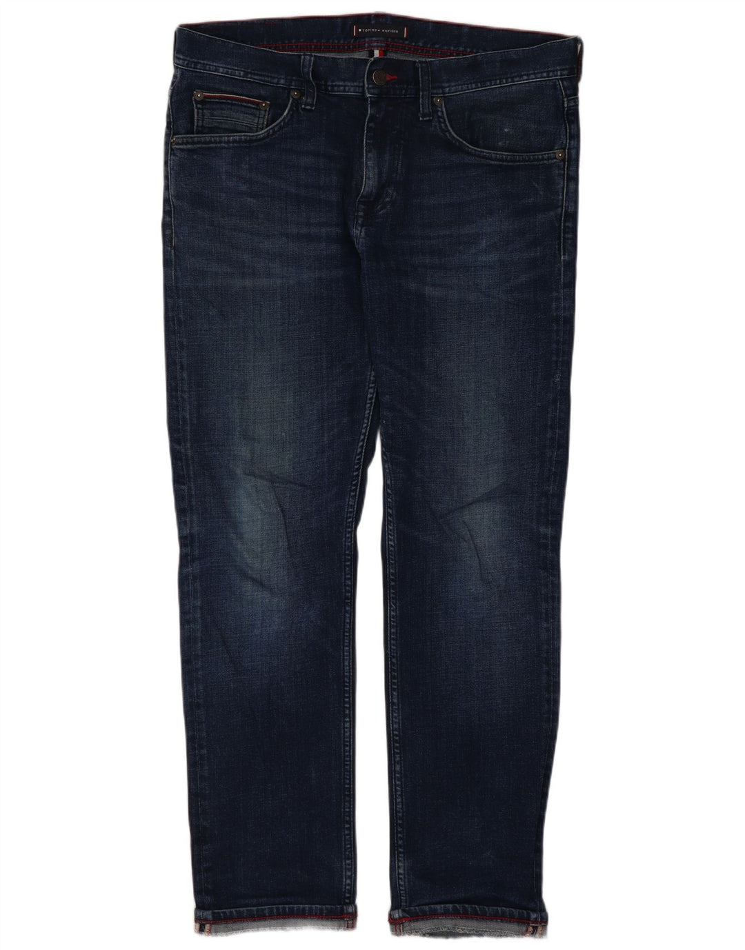 Tommy Hilfiger Dame Bleecker Slim Jeans W13 L28 Blå Bomuld