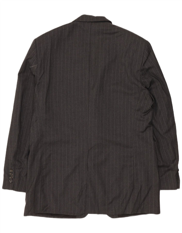 Ralph Lauren Herre 2-knaps blazerjakke UK 42 XL Grå nålestribet uld