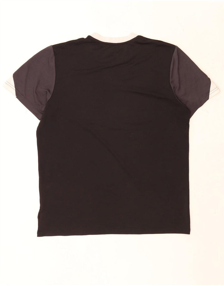 Umbro Herre T-Shirt Top Stor Sort Colourblock Polyester