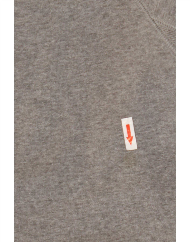 Jack Wills Herre Grafisk Sweatshirt Jumper Medium Grey Flecked Bomuld
