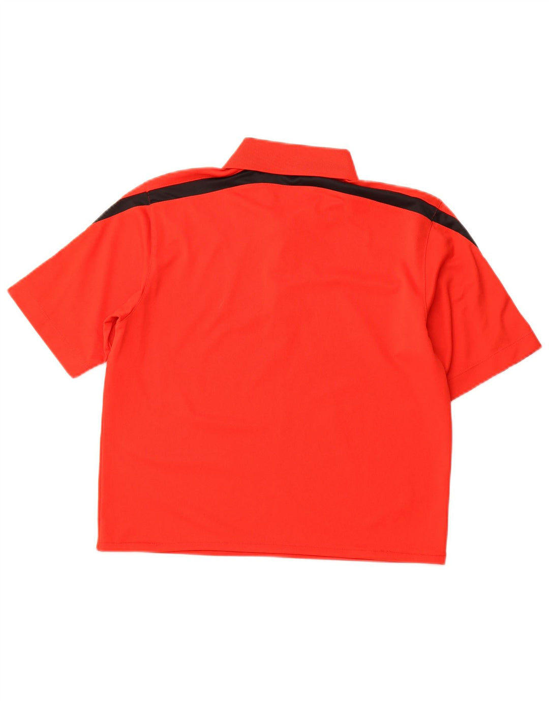 NIKE Dame Dri Fit Polo Shirt UK 10 Small Red Colourblock
