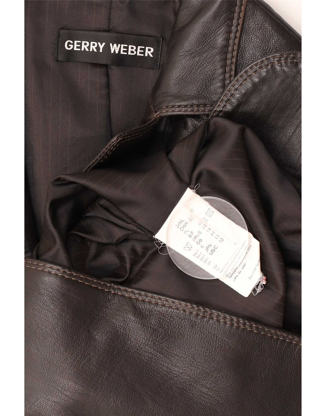 Gerry Weber Dame 2 Button Blazer Jacket UK 14 Medium Brown