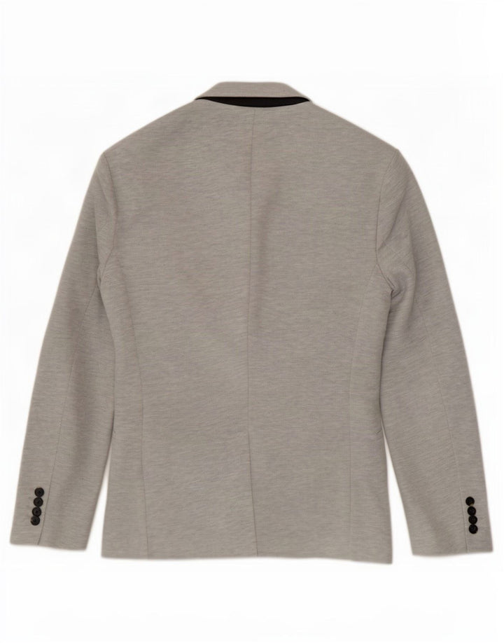 Zara Herre 2-knaps blazerjakke UK 36 Small Grey Flecked