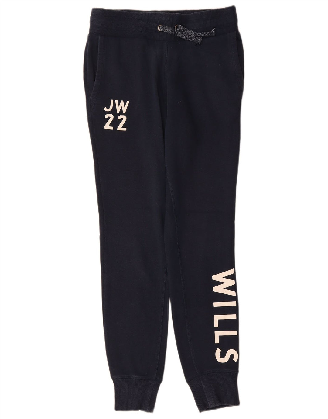 JACK WILLS Grafisk træningsdragt til kvinder Joggers UK 8 Small Navy Blue
