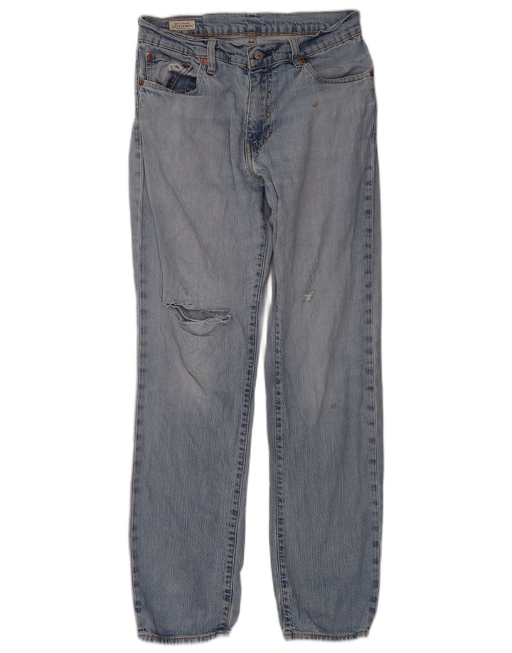 Levi's Men Distressed Straight Jeans W32 L32 Blå Bomuld