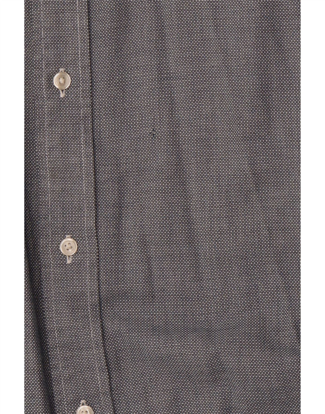 TOMMY HILFIGER Herre Regular Fit skjorte XL Grå plettet bomuld